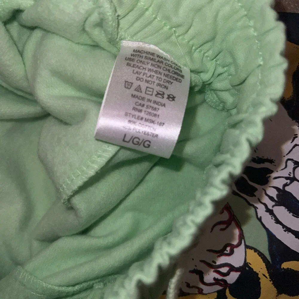 Mishka Light Green Graphic Shorts - Picture 7 of 7